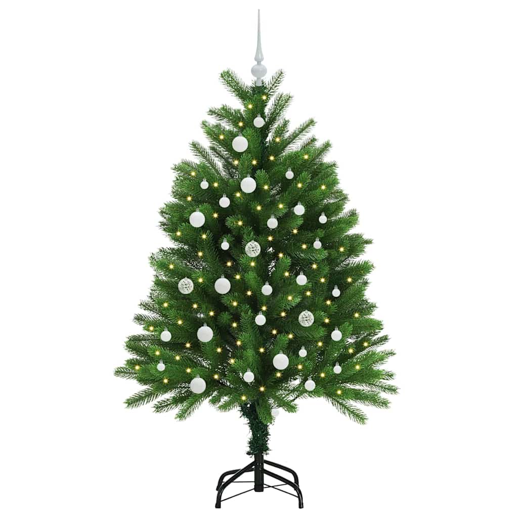Albero di Natale con 150 LED con supporto Verde 120 cm PE