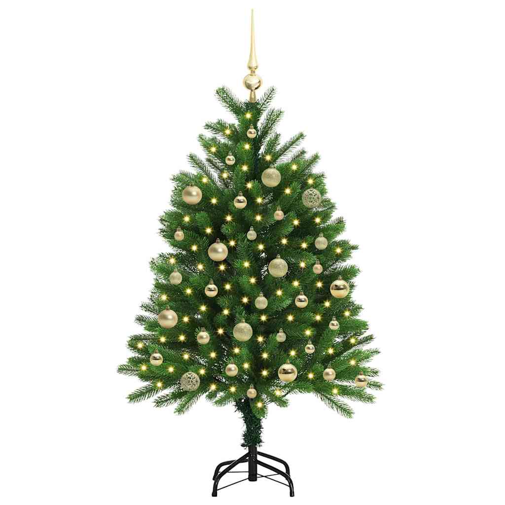 Albero di Natale con 150 LED con supporto Verde 120 cm PE