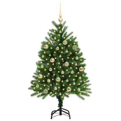 Albero di Natale con 150 LED con supporto Verde 120 cm PE