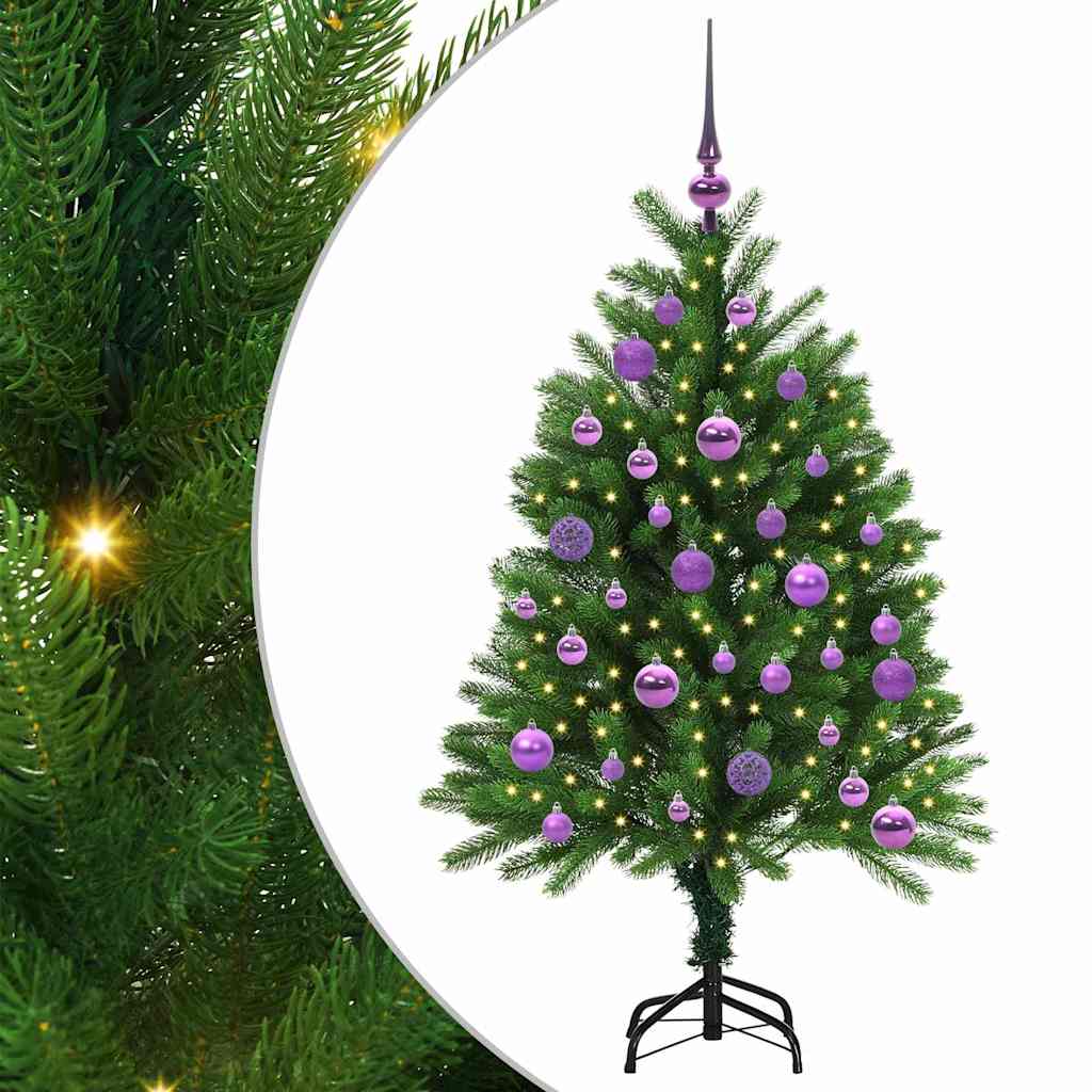 Albero di Natale con 150 LED con supporto Verde 120 cm PE
