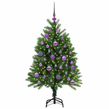 Albero di Natale con 150 LED con supporto Verde 120 cm PE