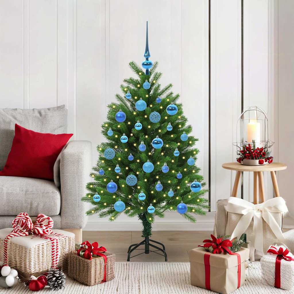 Albero di Natale con 150 LED con supporto Verde 120 cm PE