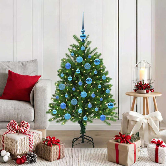 Albero di Natale con 150 LED con supporto Verde 120 cm PE