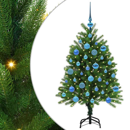 Albero di Natale con 150 LED con supporto Verde 120 cm PE