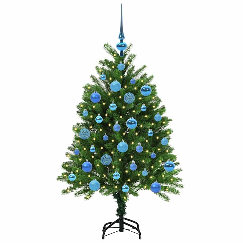 Albero di Natale con 150 LED con supporto Verde 120 cm PE