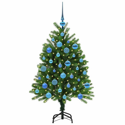 Albero di Natale con 150 LED con supporto Verde 120 cm PE