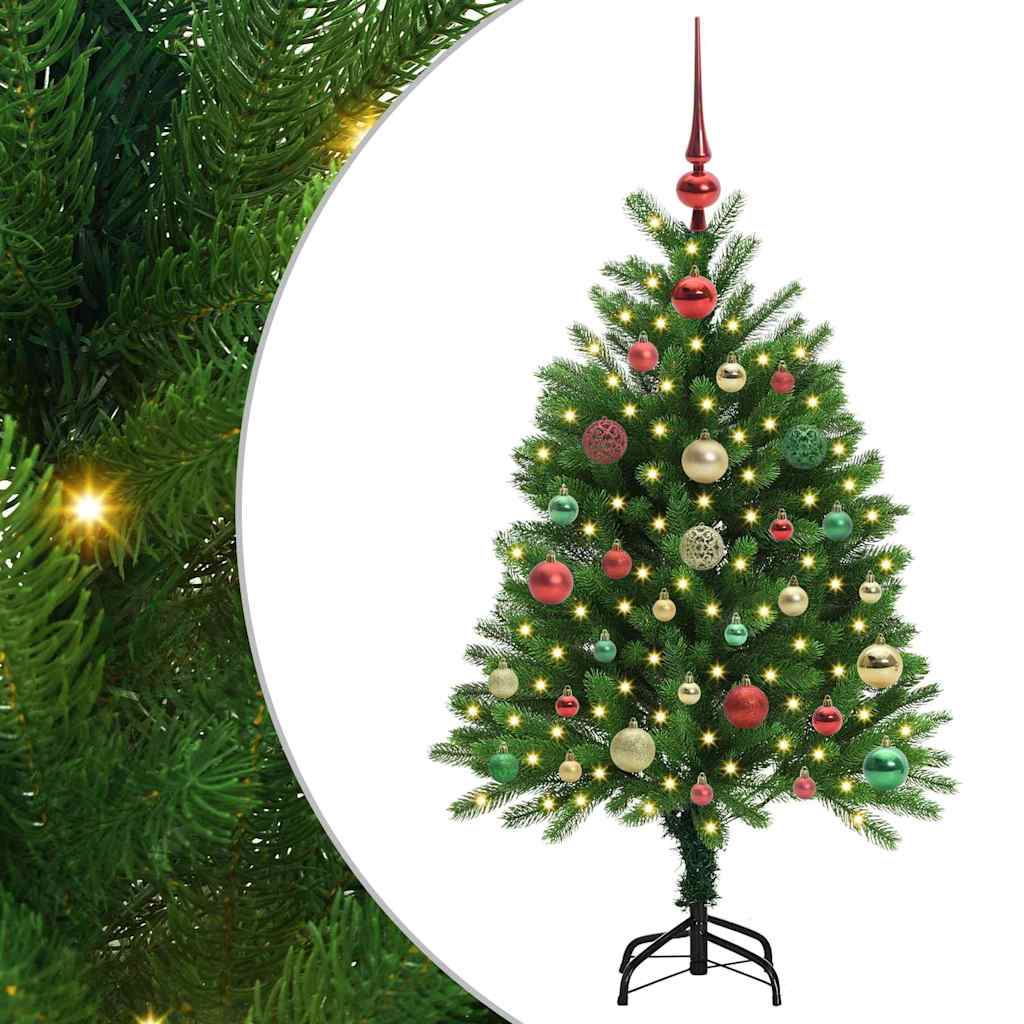 Albero di Natale con 150 LED con supporto Verde 120 cm PE