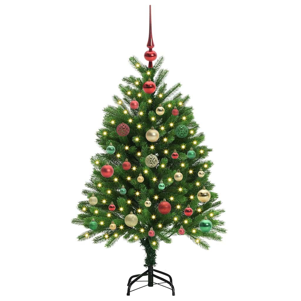 Albero di Natale con 150 LED con supporto Verde 120 cm PE
