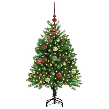 Albero di Natale con 150 LED con supporto Verde 120 cm PE