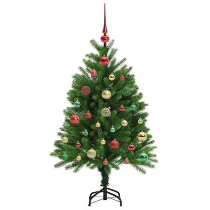 Albero di Natale con 150 LED con supporto Verde 120 cm PE