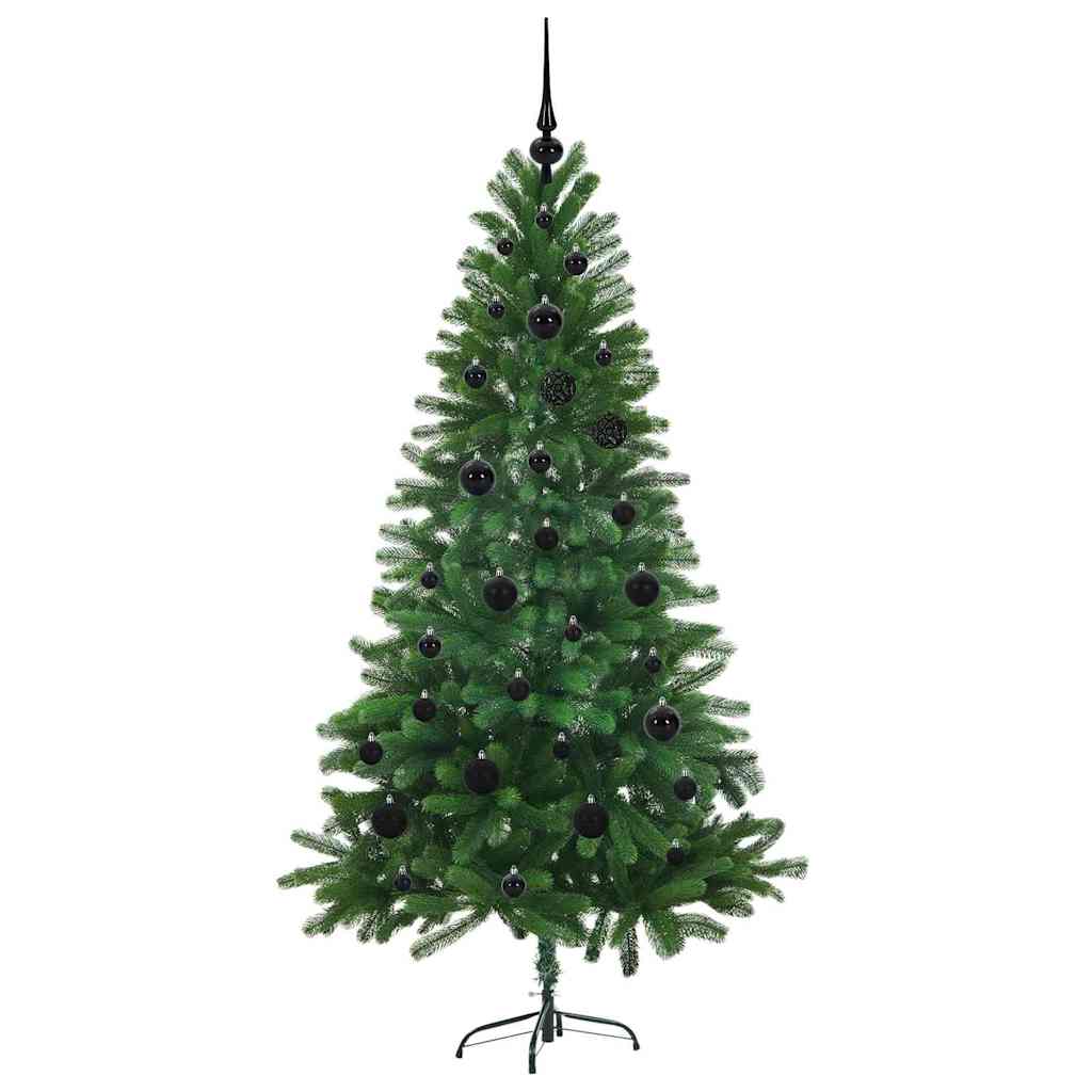 Albero di Natale con 150 LED con supporto Verde 150 cm PE