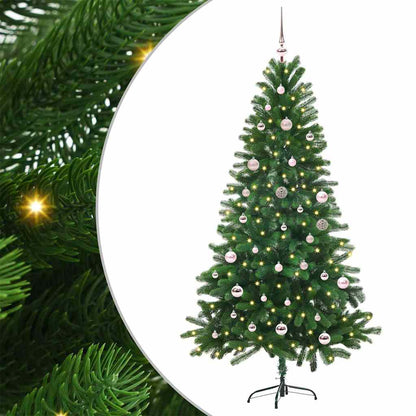 Albero di Natale con 150 LED con supporto Verde 150 cm PE