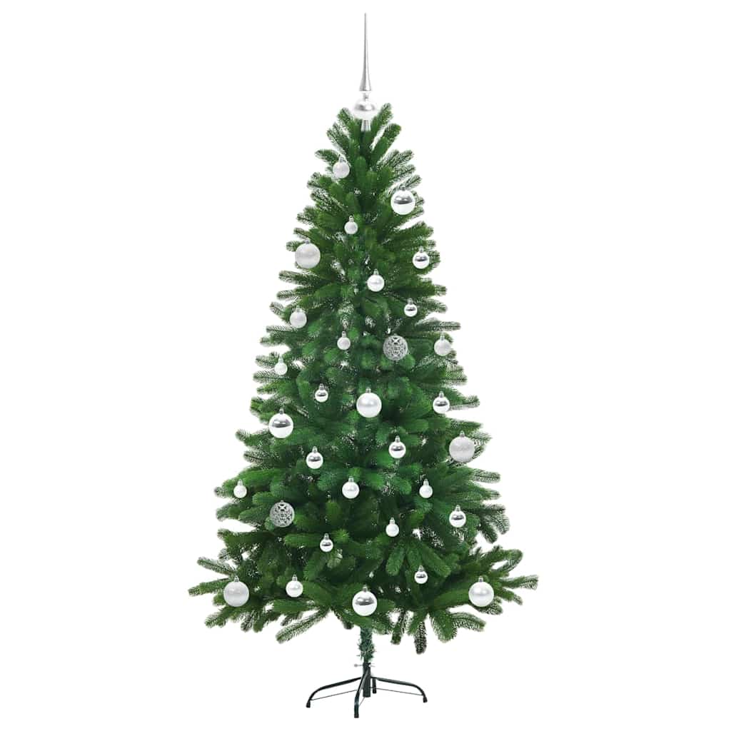 Albero di Natale con 150 LED con supporto Verde 150 cm PE