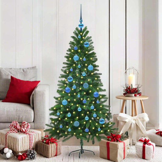 Albero di Natale con 150 LED con supporto Verde 150 cm PE | homemem39