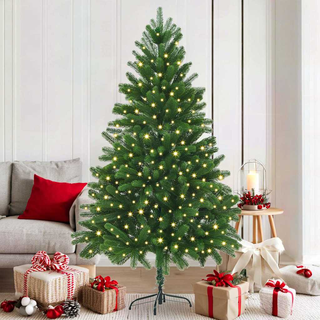 Albero di Natale con 300 LED con supporto Verde 180 cm PE | homemem39