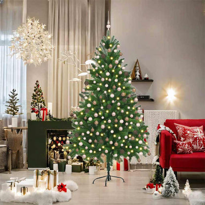 Albero di Natale con 300 LED con supporto Verde 180 cm PE