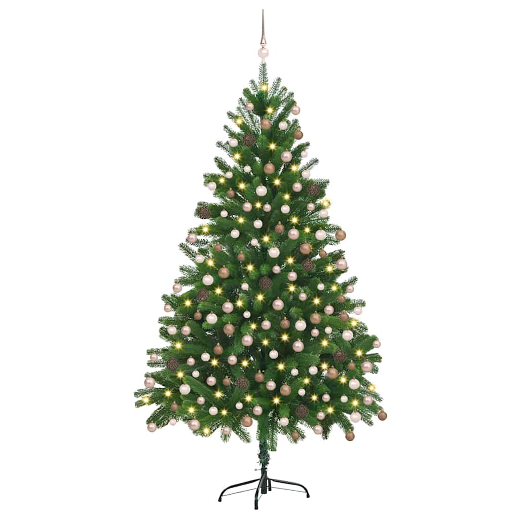 Albero di Natale con 300 LED con supporto Verde 180 cm PE