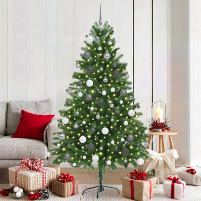 Albero di Natale con 300 LED con supporto Verde 180 cm PE