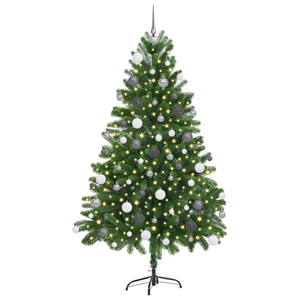 Albero di Natale con 300 LED con supporto Verde 180 cm PE