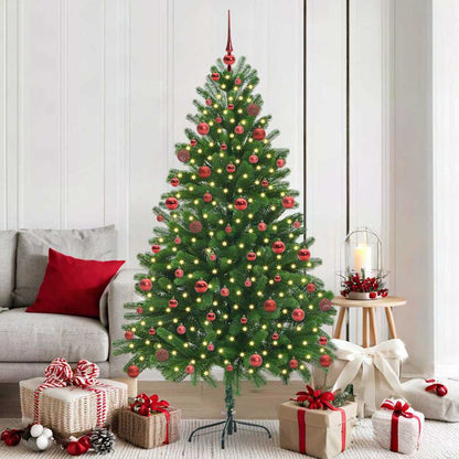 Albero di Natale con 300 LED con supporto Verde 180 cm PE