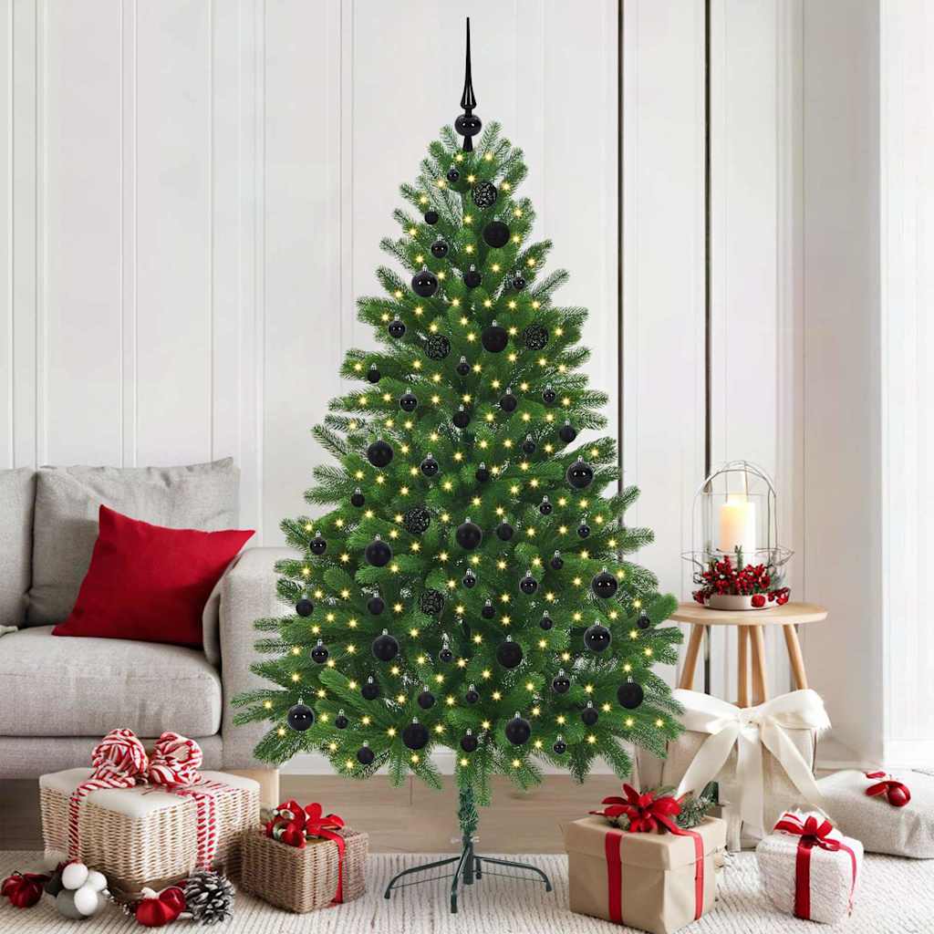 Albero di Natale con 300 LED con supporto Verde 180 cm PE