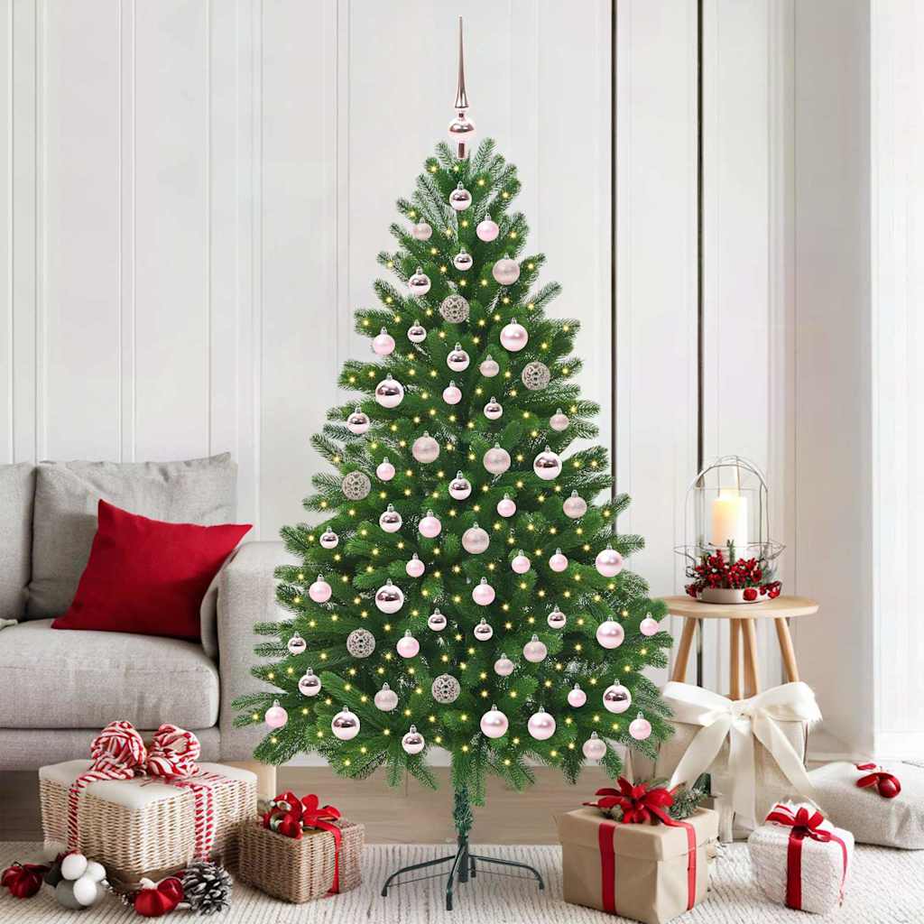 Albero di Natale con 300 LED con supporto Verde 180 cm PE