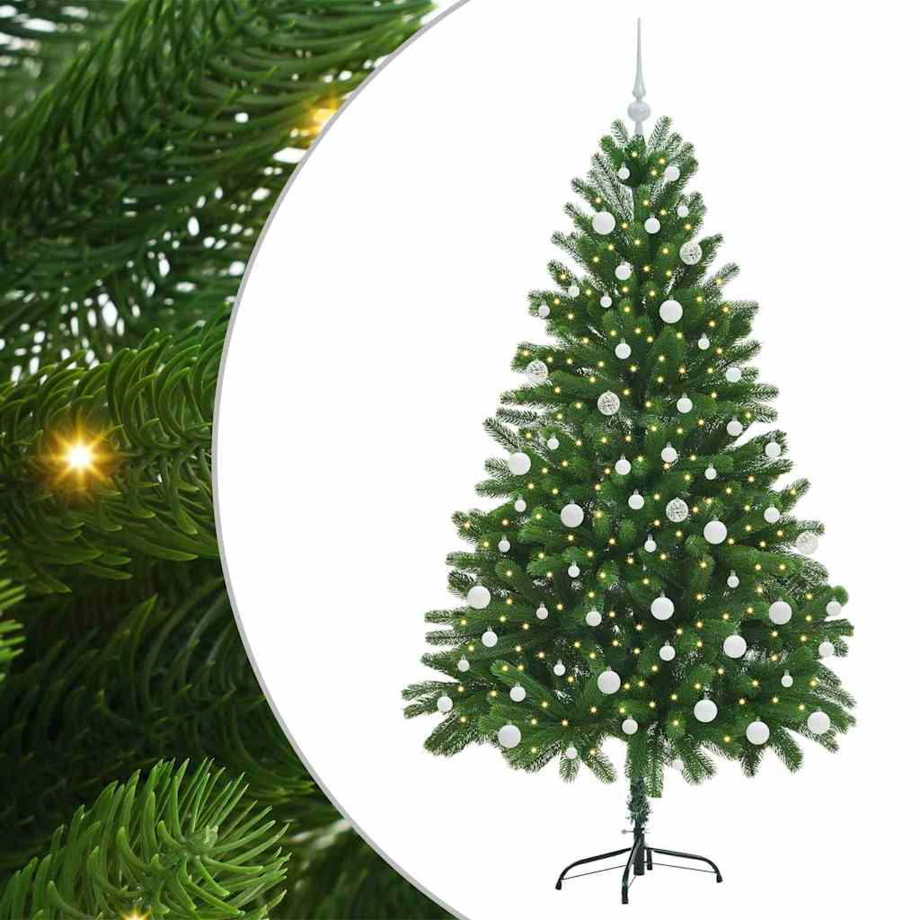 Albero di Natale con 300 LED con supporto Verde 180 cm PE