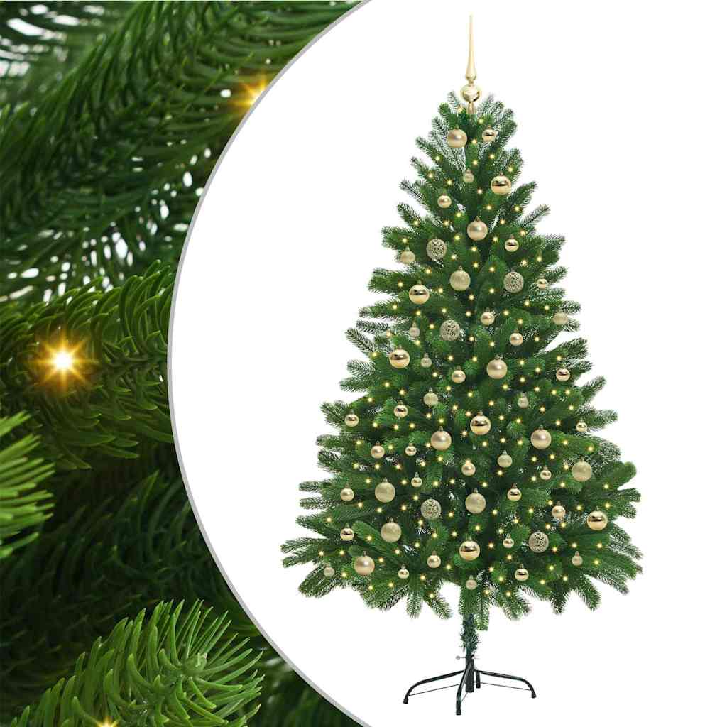 Albero di Natale con 300 LED con supporto Verde 180 cm PE