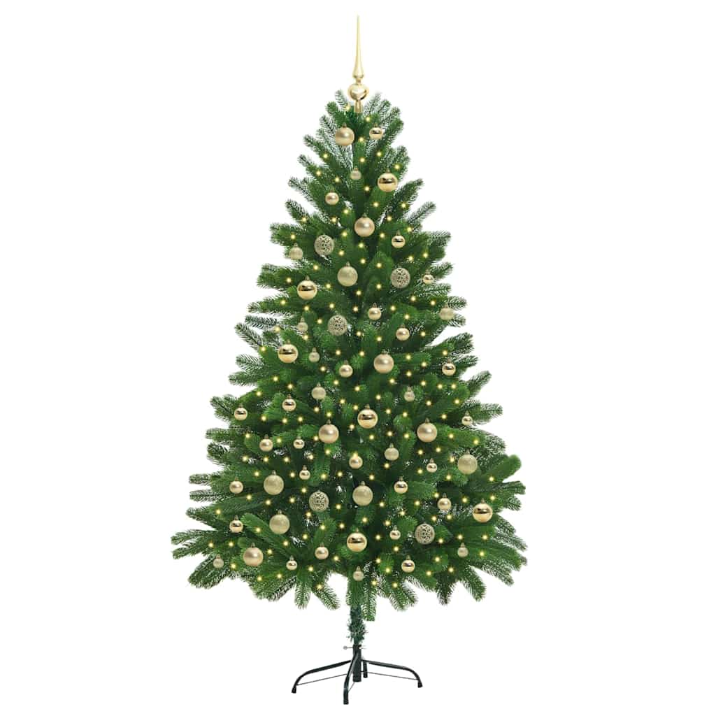 Albero di Natale con 300 LED con supporto Verde 180 cm PE