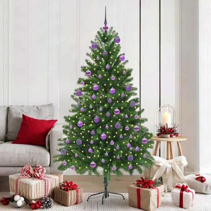 Albero di Natale con 300 LED con supporto Verde 180 cm PE