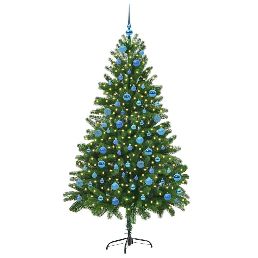 Albero di Natale con 300 LED con supporto Verde 180 cm PE