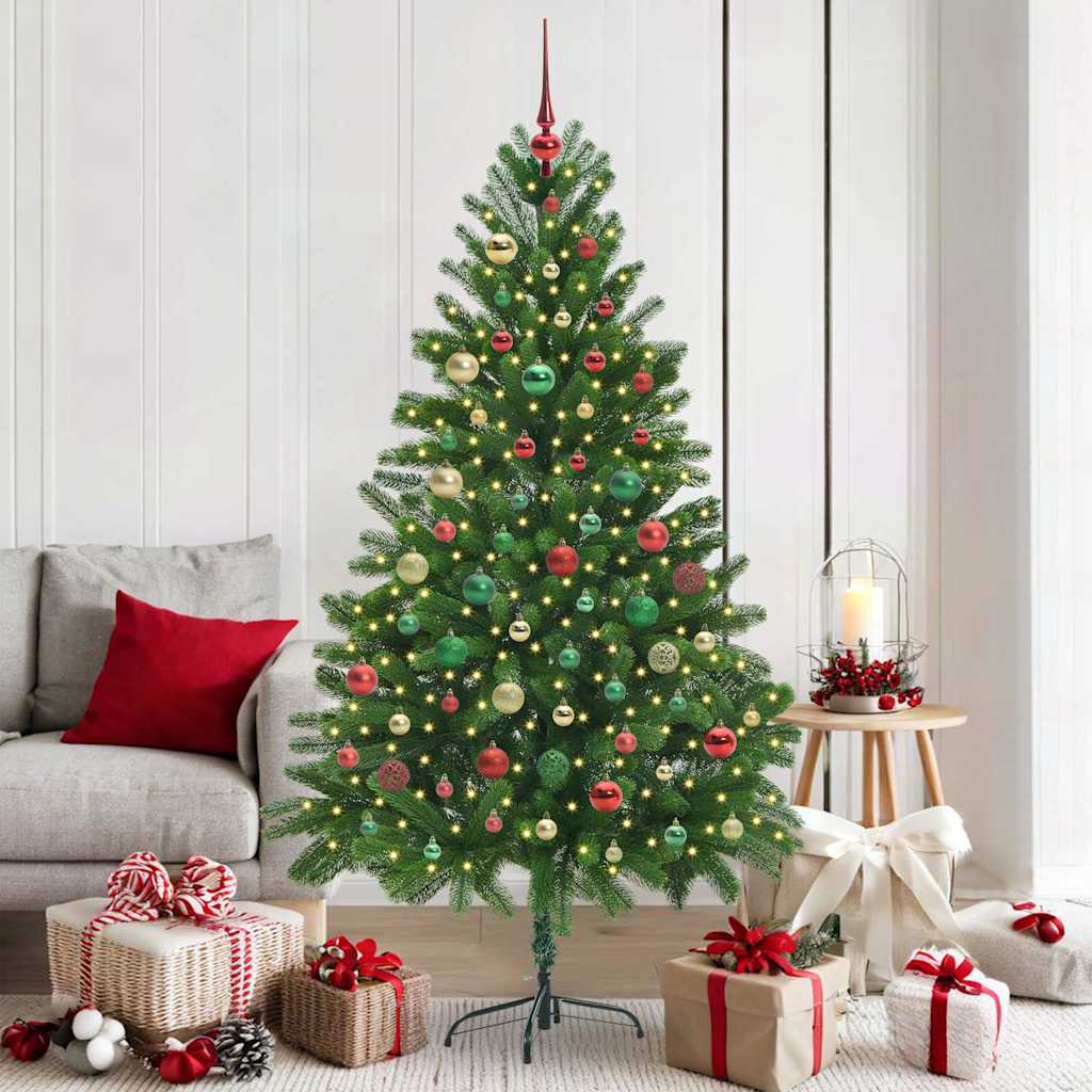 Albero di Natale con 300 LED con supporto Verde 180 cm PE