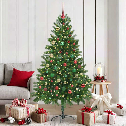 Albero di Natale con 300 LED con supporto Verde 180 cm PE