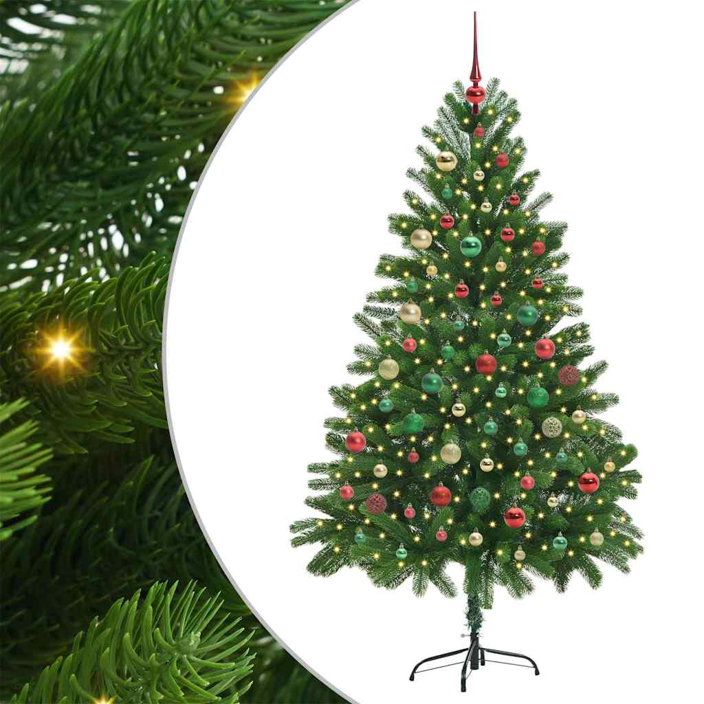 Albero di Natale con 300 LED con supporto Verde 180 cm PE