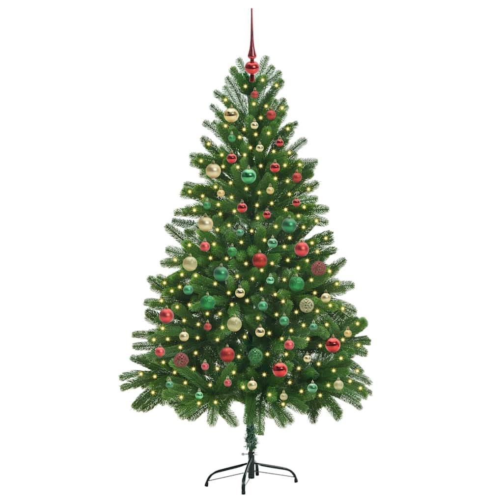 Albero di Natale con 300 LED con supporto Verde 180 cm PE