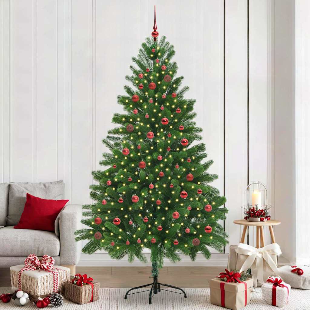 Albero di Natale con 300 LED con supporto Verde 210 cm PE