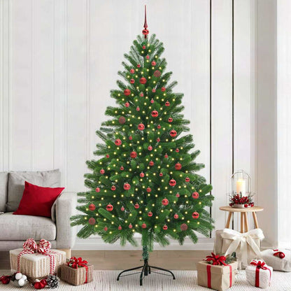 Albero di Natale con 300 LED con supporto Verde 210 cm PE