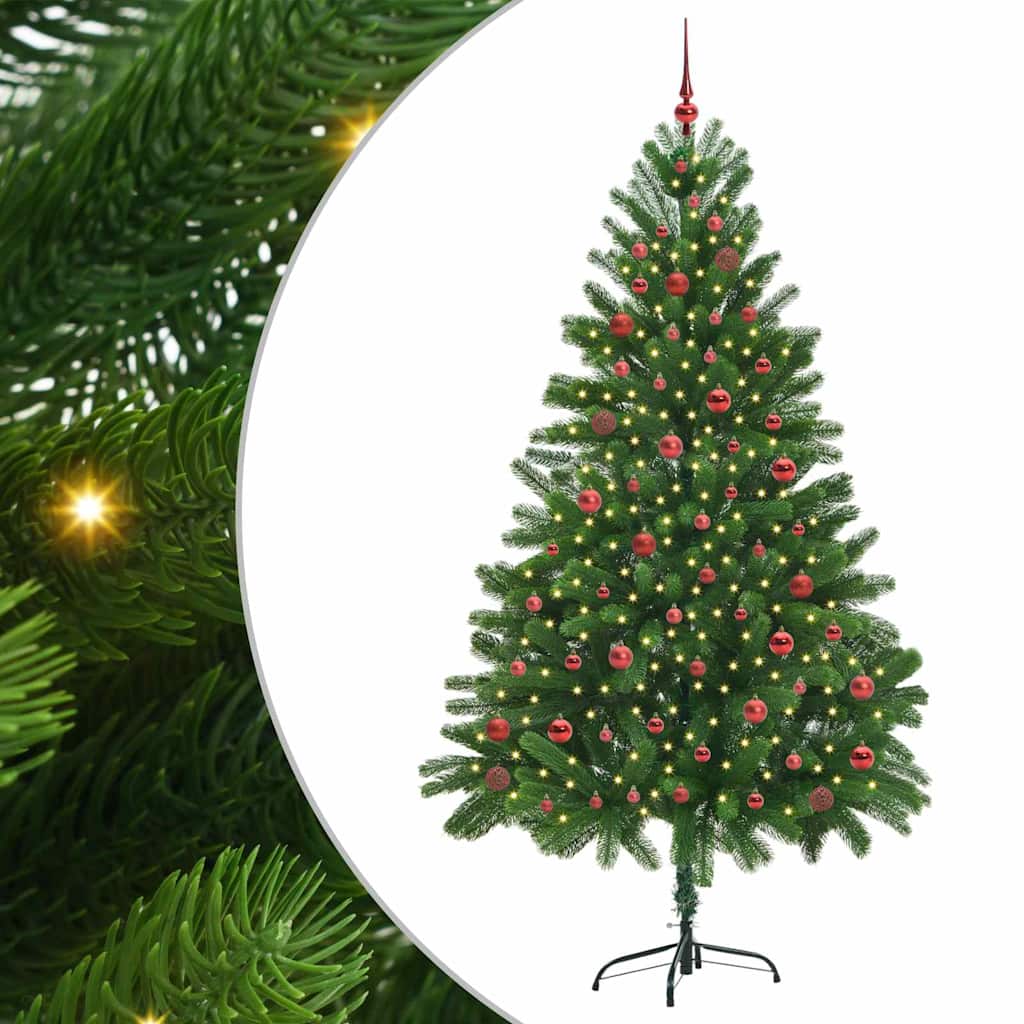 Albero di Natale con 300 LED con supporto Verde 210 cm PE