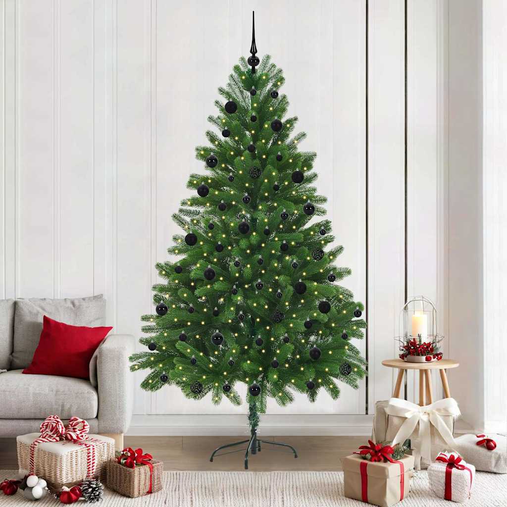Albero di Natale con 300 LED con supporto Verde 210 cm PE