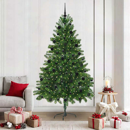 Albero di Natale con 300 LED con supporto Verde 210 cm PE