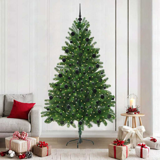 Albero di Natale con 300 LED con supporto Verde 210 cm PE
