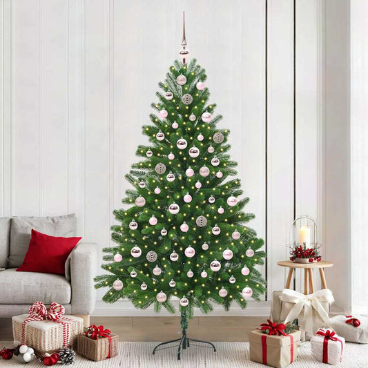 Albero di Natale con 300 LED con supporto Verde 210 cm PE