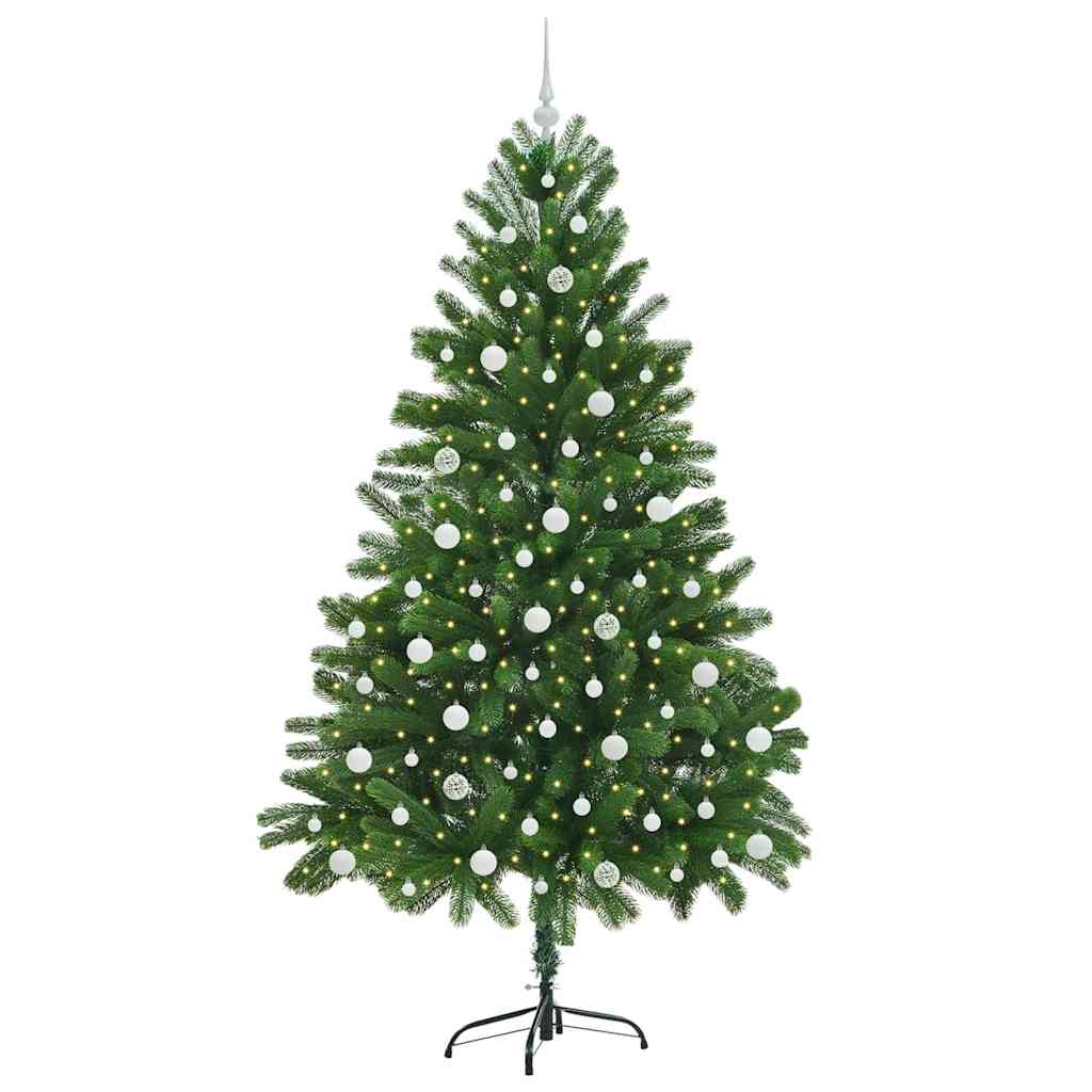Albero di Natale con 300 LED con supporto Verde 210 cm PE