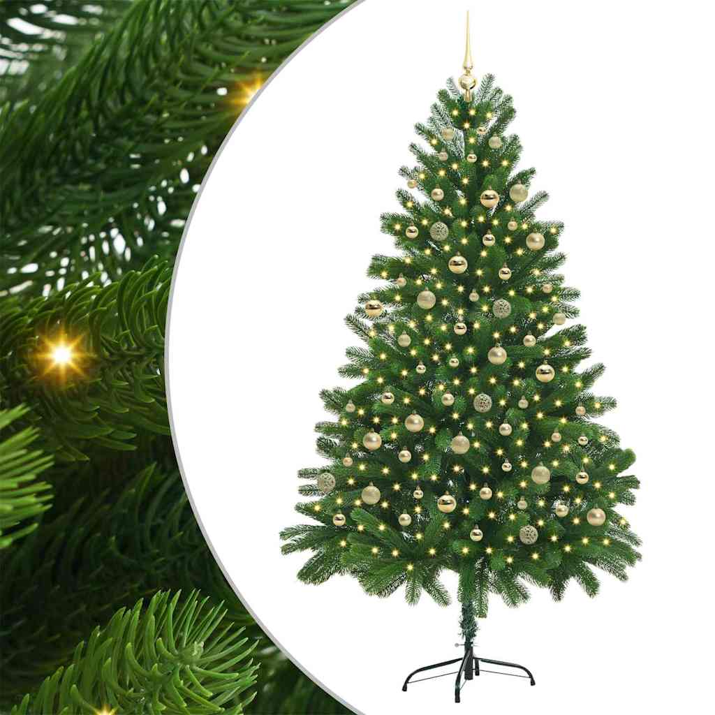 Albero di Natale con 300 LED con supporto Verde 210 cm PE