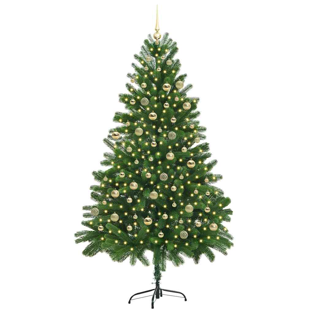 Albero di Natale con 300 LED con supporto Verde 210 cm PE