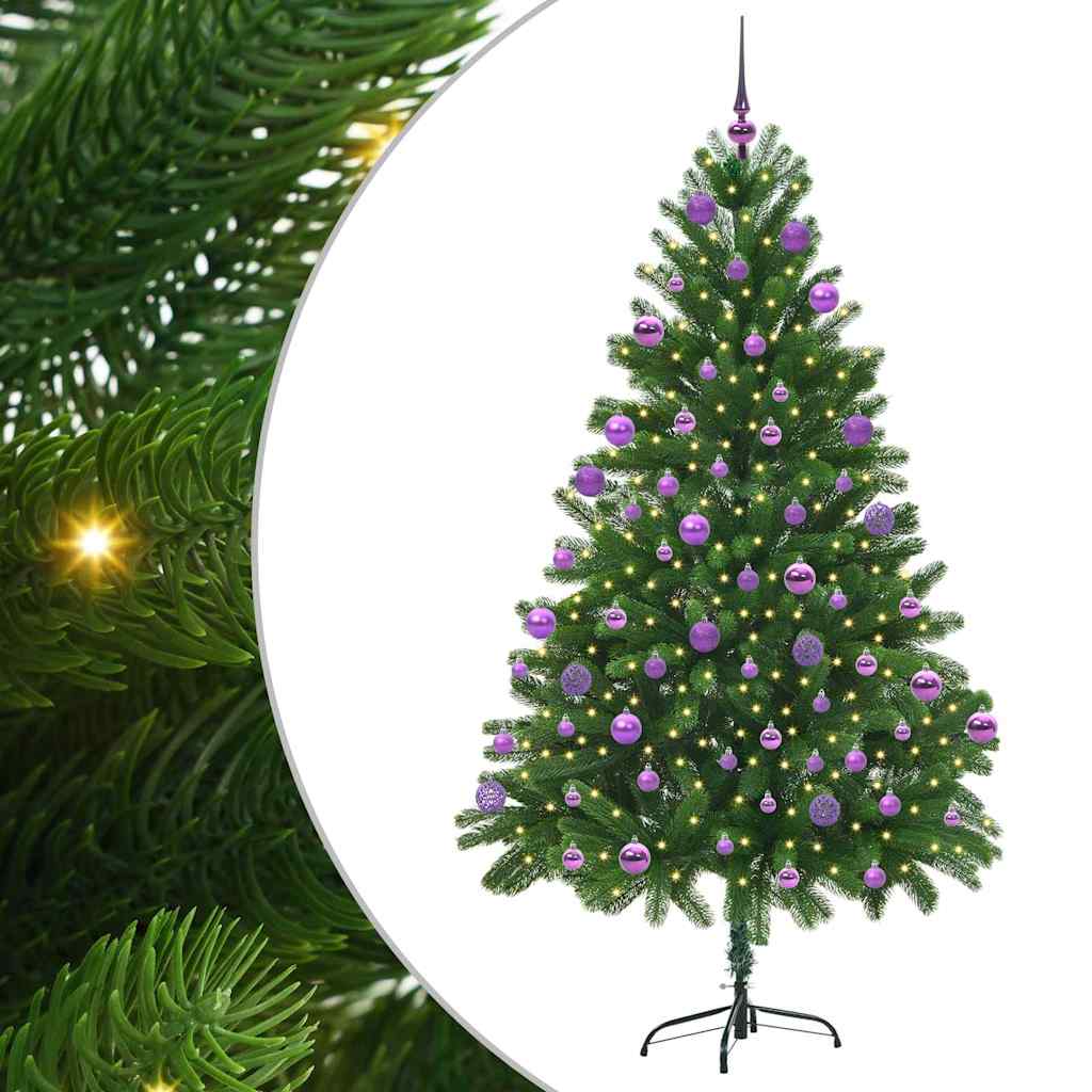 Albero di Natale con 300 LED con supporto Verde 210 cm PE