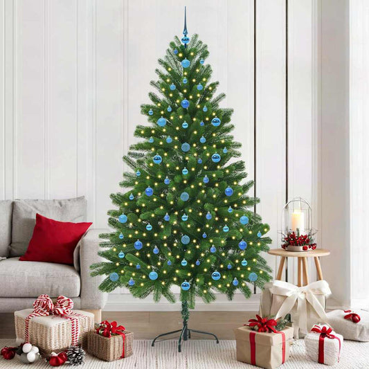 Albero di Natale con 300 LED con supporto Verde 210 cm PE