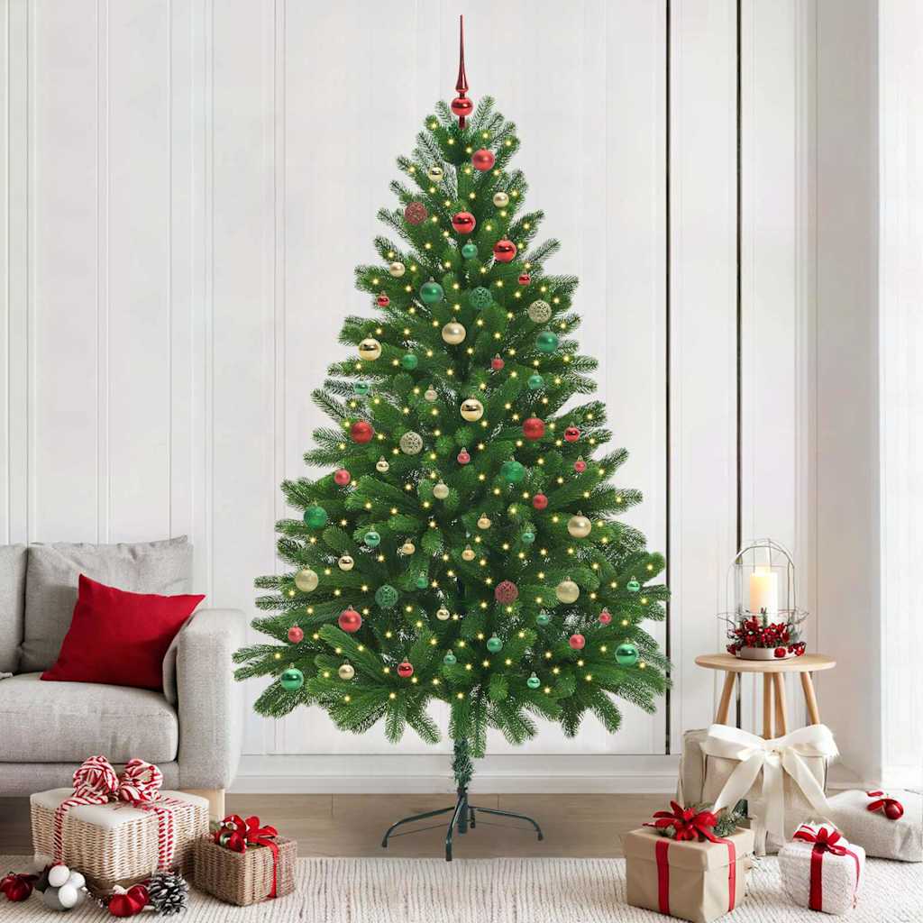 Albero di Natale con 300 LED con supporto Verde 210 cm PE