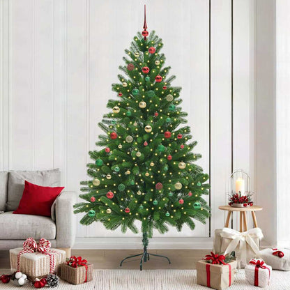 Albero di Natale con 300 LED con supporto Verde 210 cm PE
