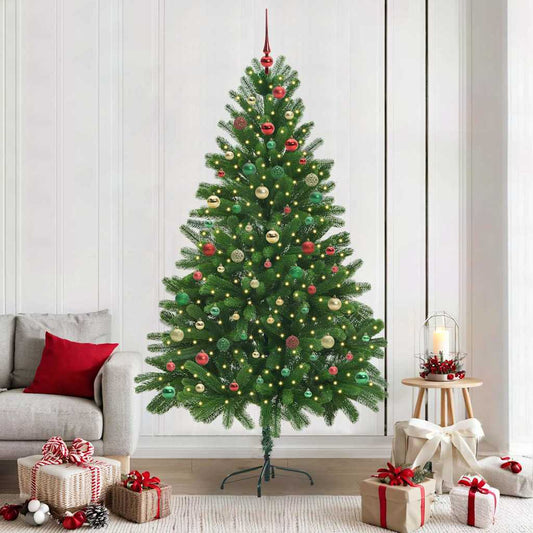 Albero di Natale con 300 LED con supporto Verde 210 cm PE